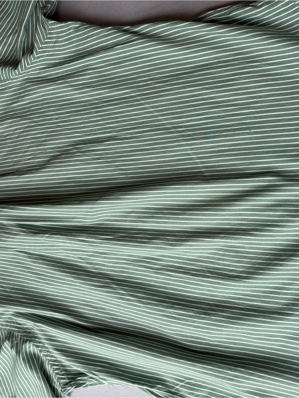 Polo Ralph Lauren Green White Striped Oxford Button-Down Shirt Classic Fit 17.5 - Picture 8 of 10